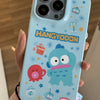 Japanese Cartoon Hangyodon with friends Blue Soft Case iPhone Case 12 13 14 Pro Promax Plus