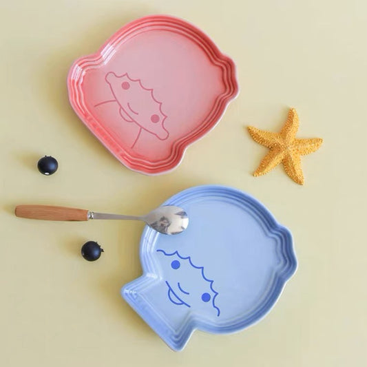 Sanrio Little Twin Stars Cut Plate Japanese Style - A Pair Set 2 Pieces