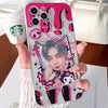 Japanese Cartoon Kuromi KU with Dessert Photo Frame iPhone Case 6 7 8 PLUS SE2 XS XR X 11 12 13 14 15 16 Pro Promax 12mini 13mini