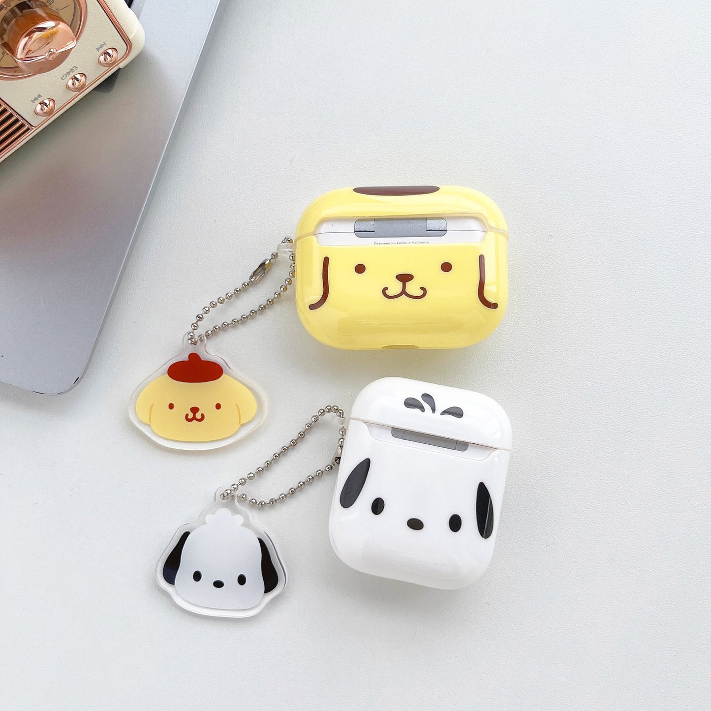 Japanese Cartoon PN PC Simple Big Head AirPods AirPodsPro AirPods3 Case