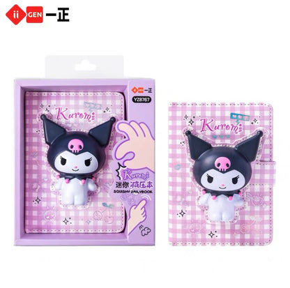 Sanrio Mini Stress Relief PU Toys with Notebook | Hello Kitty My Melody Kuromi Cinnamoroll Pompompurin KeroKeroKeroppi Gudetama - Colour Pages