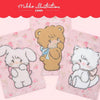 Mikko illustration Big Embroidery Sticker Bear Latte Kitten Mousse Rabbit Cammy