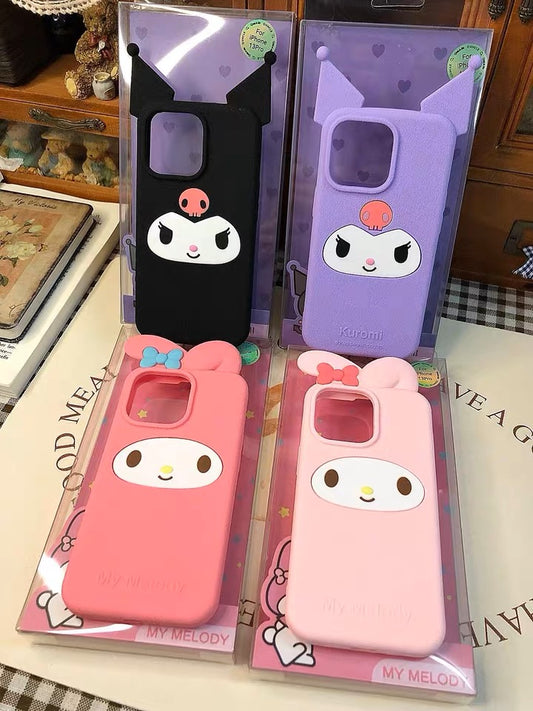 Sanrio My Melody Kuromi Silicone iPhone Case iPhone 12 13 14 15 Pro Promax