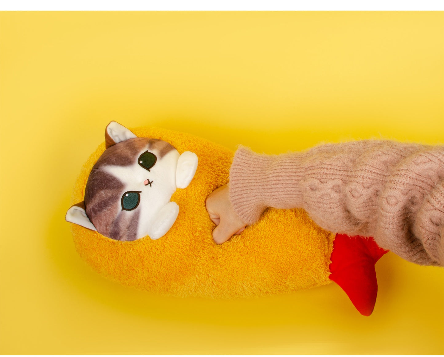 Japan Artist Mofusand Cat Neko Fried Shrimp 16cm | 43cm Mascot Plush Doll Keychain