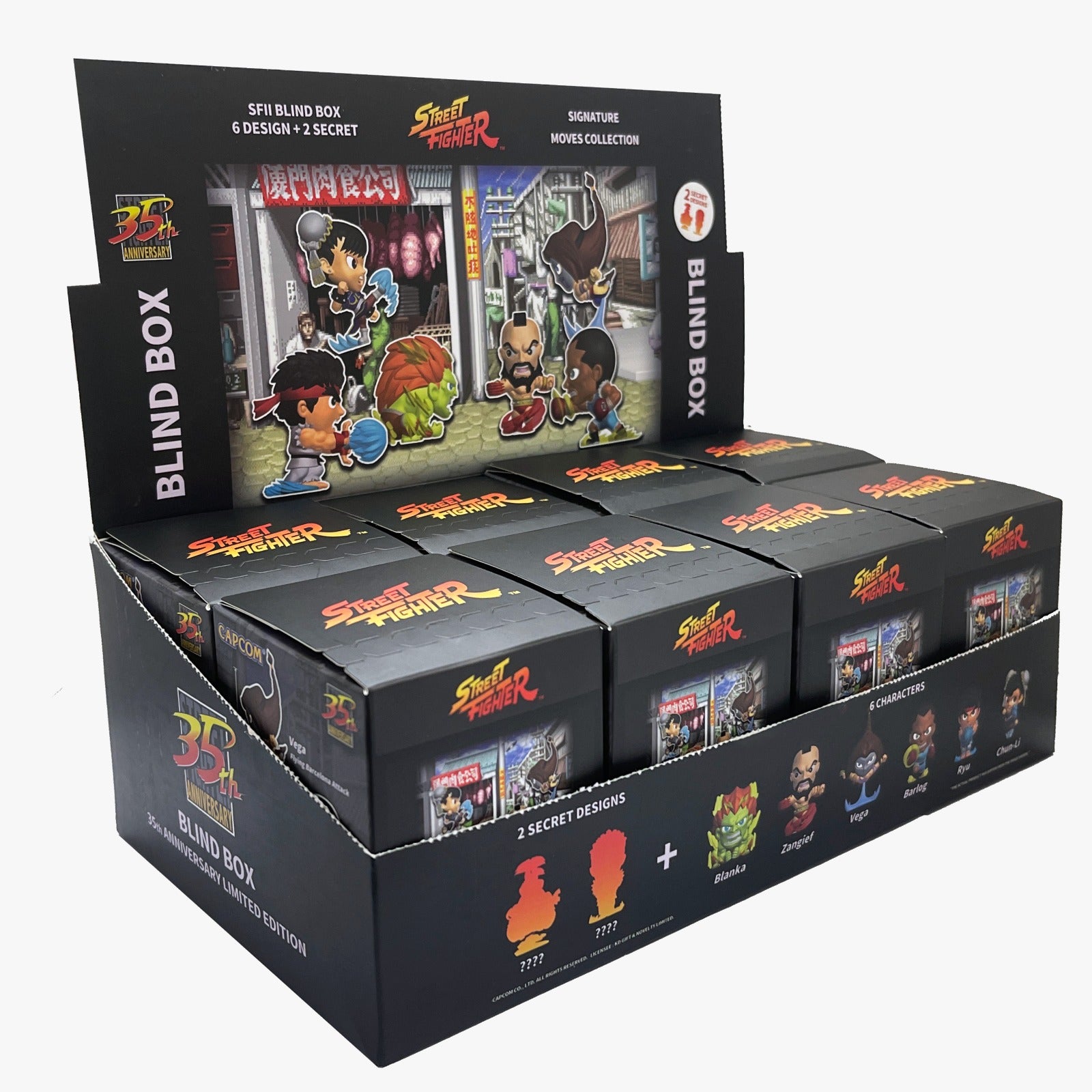 Mint Inbox Mystery Blind Box 35th Anniversary Street Fighter Box Surprise  Figure - Limited Edition