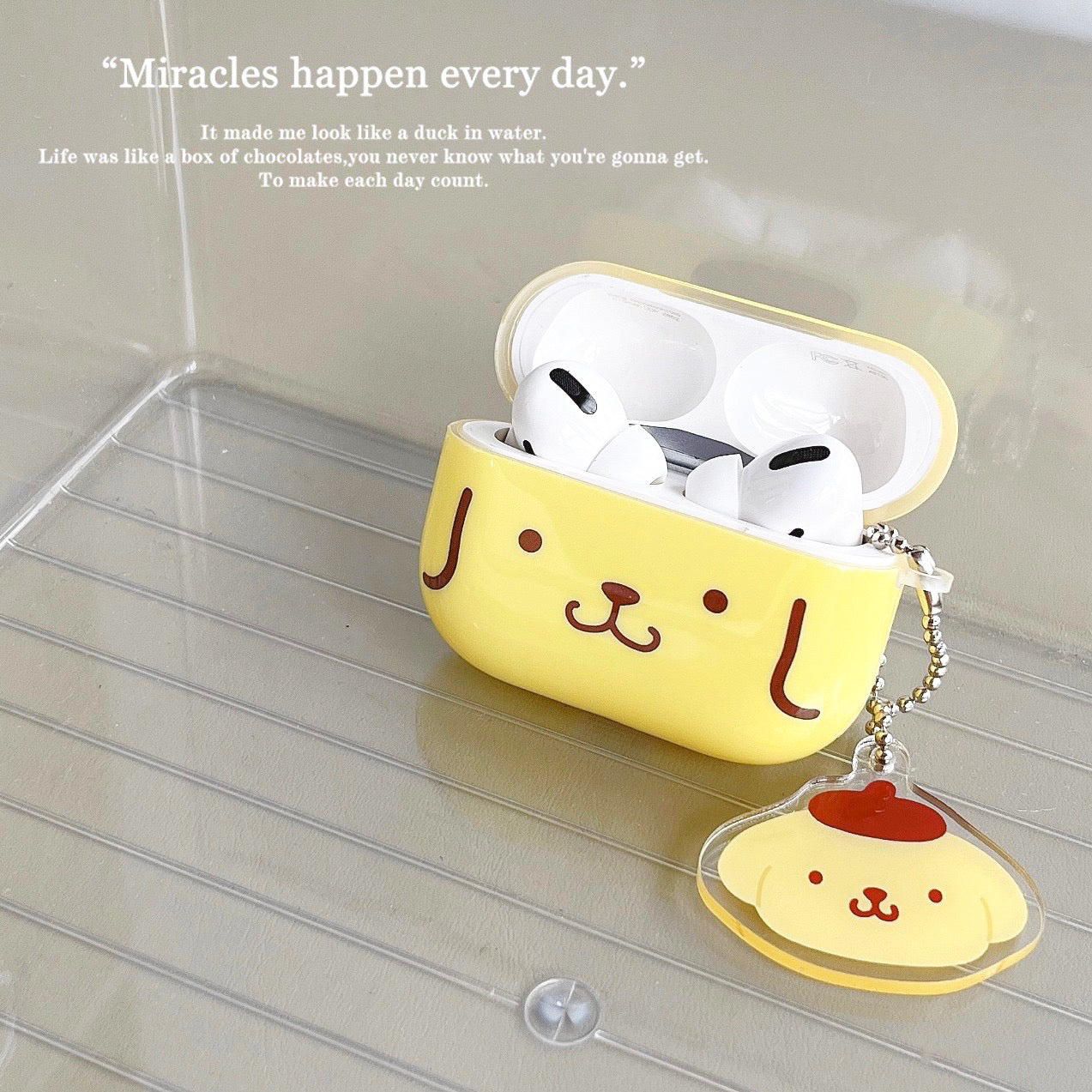Japanese Cartoon PN PC Simple Big Head AirPods AirPodsPro AirPods3 Case
