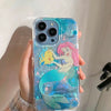 2023年新デザイン 人魚姫アリエルと仲間たち プリンセス レーザー iPhoneケース 12 13 14 15 Pro Promax
