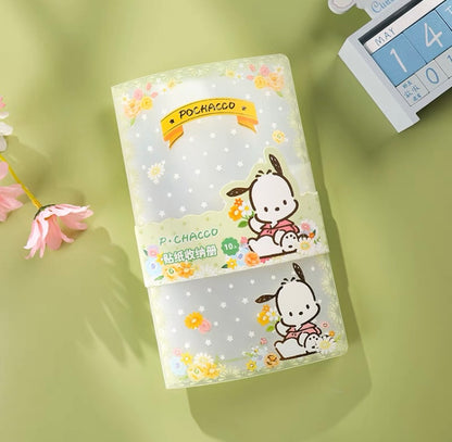 Sanrio Romantic Flower Stickers File Book  | My Melody Kuromi Cinnamoroll Pochacco