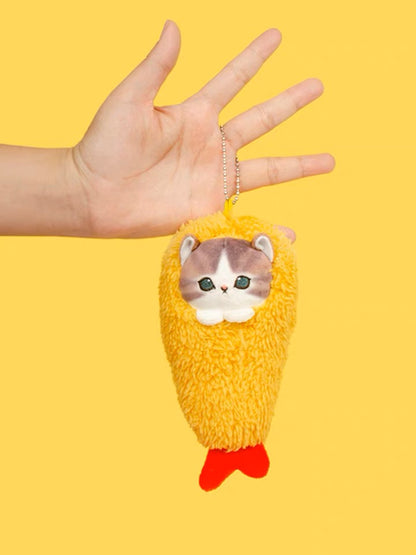 Japan Artist Mofusand Cat Neko Fried Shrimp 16cm | 43cm Mascot Plush Doll Keychain