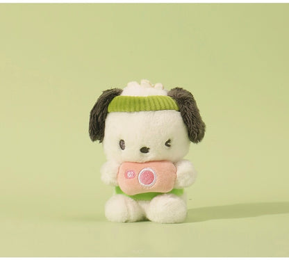 Sanrio Pochacco Camera Party Sailor Mini Plush Doll Keychain - Girlfriend Children Gift