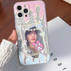 Japanese Cartoon My Melody MM with Dessert Photo Frame iPhone Case 6 7 8 PLUS SE2 XS XR X 11 12 13 14 15 16 Pro Promax 12mini 13mini