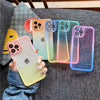 ファッション グラデーション カラフルメッキ レインボーカラー iPhoneケース カワイイ 可愛い iPhone XS XR 11 12 13 14 15 Pro Promax