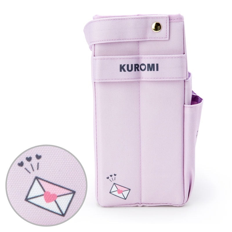Sanrio Japan Desk Big Storage Tidy Bag - Purple Kuromi