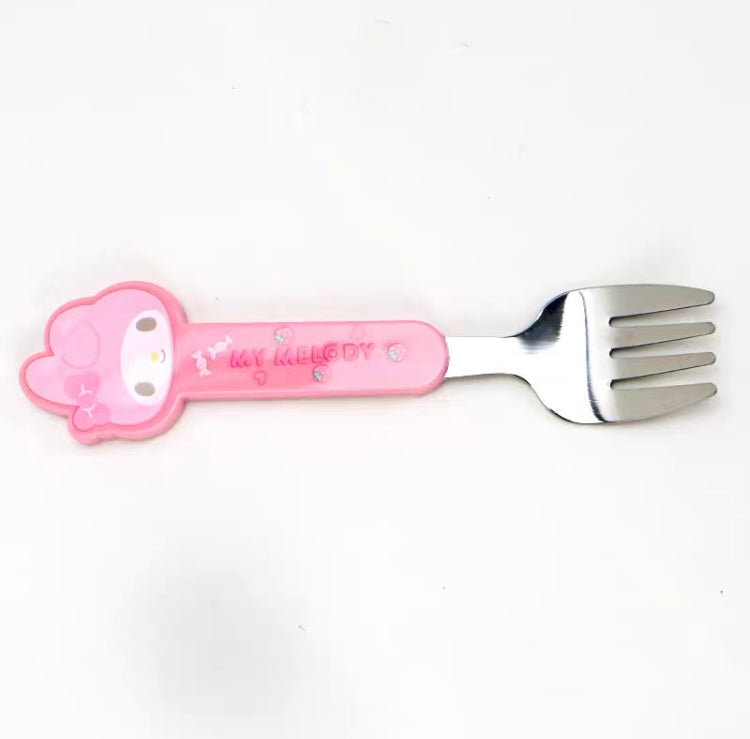 Sanrio Characters Spoon and Fork | Hello Kitty My Melody Kuromi Cinnamoroll Pompompurin Pochacco - Lovely Tableware