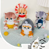 Japan Artist Mofusand Cat Neko Sea Creatures Marine Animal 10cm | Sawshark Shark Shrimp Fried Shrimp - Mascot Plush Doll Keychain