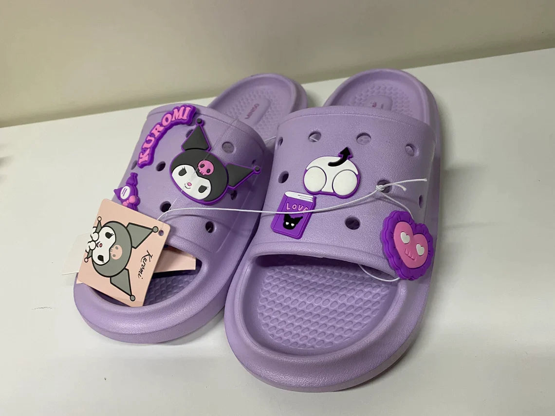 Sanrio x Miniso Kuromi Purple DIY Female Slippers