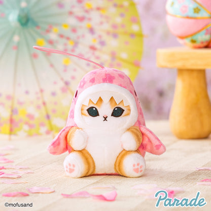 Japan Mofusand Sakura Series | Mofusand Cat in Whale Costume or Kimono Cute Plush Doll Keychain - Kawaii items Room Decoration Doll