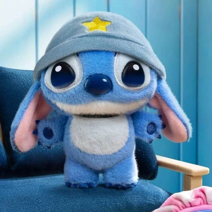 Navy Sailor Stitch plush charm - navy beanie with yellow star