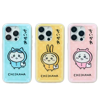 Japanese Cartoon ChiiKawa Pajamas Party | ChiiKawa Hachiware Usagi -  Double Layers Print iPhone Case 12 13 14 15 Pro Promax