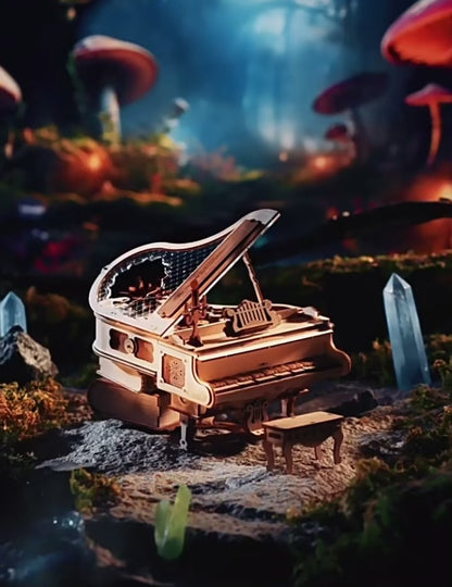 Craft Kits Wooden Music Box | Magical Piano - DIY Handmade Mini World Miniature Gift