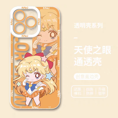 Japanese Cartoon Sailor Girl | Cute Style Sailor Veuns - Sailormoon iPhone Case 6 7 8 PLUS SE2 XS XR X 11 12 13 14 15 16 16e 17 Pro Promax 12mini 13mini