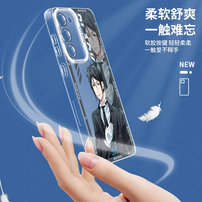 Japanese Anime Black Butler Kuro Shitsuji | Ciel Phantomhive & Sebastian  8 Styles - Phone Case Samsung Galaxy S26 S25 S24 S23 S22 S21 FE Ultra Edge