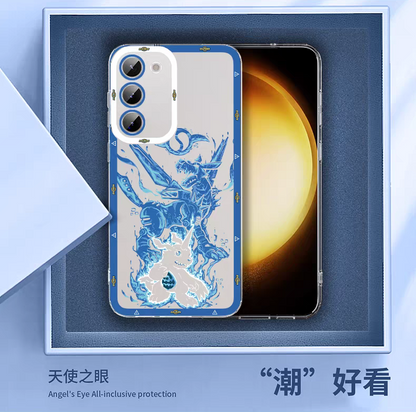 Anime Digimon Digital Monster Evolution Soul Version | Agumon Gabumon Piyomon Gomamon Palmon Patamon Tentomon Tailmon - Phone Case Samsung Galaxy S26 S25 S24 S23 S22 S21 FE Ultra Edge