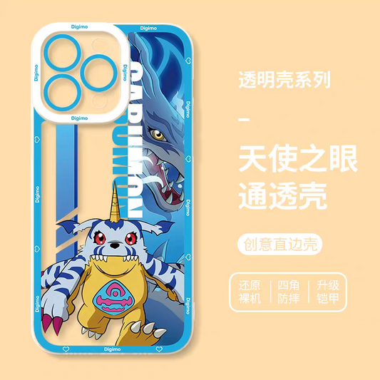 Anime Digimon Digital Monster Version 3 | Gabumon - iPhone Case 7 8 PLUS SE2 XS XR X 11 12 13 14 15 16 16e 17 Pro Promax 12mini 13mini