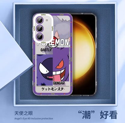 Japan Cartoon Pokemon Half Face Version | Jigglypuff Wigglytuff - Phone Case Samsung Galaxy S25 S24 S23 S22 S21 FE Ultra Edge