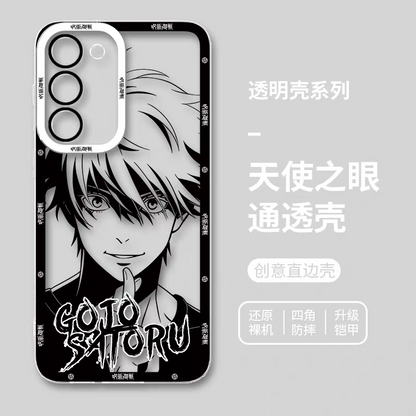 Japanese Anime Jujutsu Kaisen Black & White Drawing Style | Satoru Yuta Yuji Syomen Toji Megumi Kenjaku - Phone Case Samsung Galaxy S26 S25 S24 S23 S22 S21 FE Ultra Edge