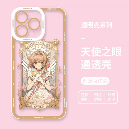 Japanese Cartoon CardCaptorSakura Anime Style | Tomoyo Sakura Spinel Sun Momo Cerberus 8 Styles - iPhone Case PLUS SE2 XS XR X 11 12 13 14 15 16 16e 17 17e Pro Promax 12mini 13mini