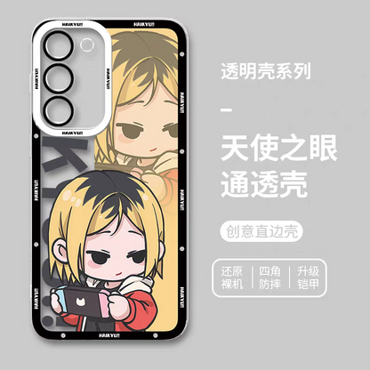 Japanese Anime Haikyu!! Cute Style | Kozume Kenma - Phone Case Samsung Galaxy S25 S24 S23 S22 S21 FE Ultra Edge