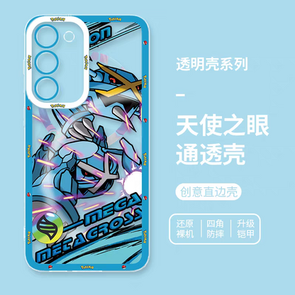 Japan Cartoon Pokemon Mega Evolution Anime | Metagross - Phone Case Samsung Galaxy S25 S24 S 23 S22 S21 FE Ultra Edge