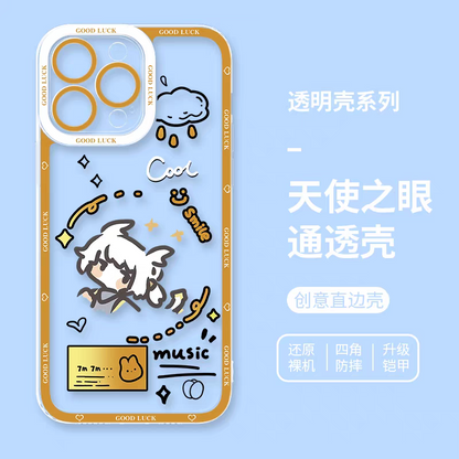 Game Sky Image Cute Drawing Style | Light Child with 8 Styles - iPhone Case 7 8 PLUS SE2 XS XR X 11 12 13 14 15 16 16e 17 Pro Promax 12mini 13mini