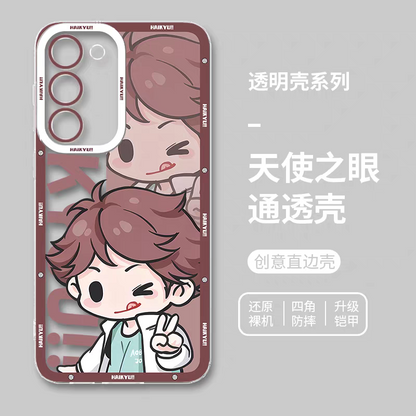 Japanese Anime Haikyu!! Cute Style | Oikawa Tooru - Phone Case Samsung Galaxy S25 S24 S23 S22 S21 FE Ultra Edge