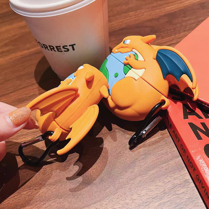 Japan Cartoon Pokemon Anime | Charizard with Earth - AirPods AirPodsPro AirPods3 AirPods4 Case