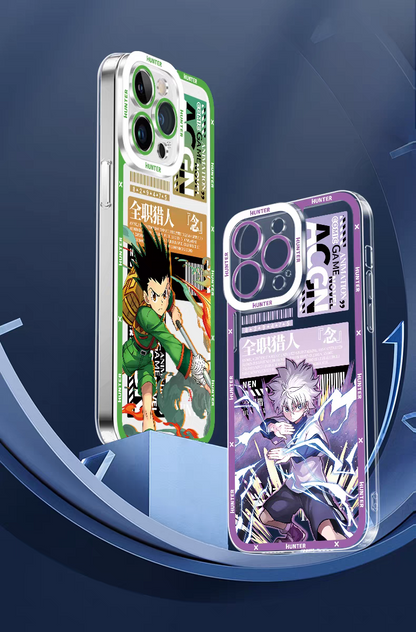 Japanese Anime Hunter X Hunter Anime Fighting Version | Gon Killua Kurapika Chrollo Leorio Matiy Hisoka Morow Meruem 8 Style - iPhone Case PLUS SE2 XS XR X 11 12 13 14 15 16 16e 17 17e Pro Promax 12mini 13mini