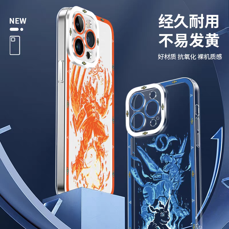 Anime Digimon Digital Monster Evolution Soul Version | Agumon Gabumon Piyomon Gomamon Palmon Patamon Tentomon Tailmon - iPhone Case 7 8 PLUS SE2 XS XR X 11 12 13 14 15 16 16e 17 Pro Promax 12mini 13mini
