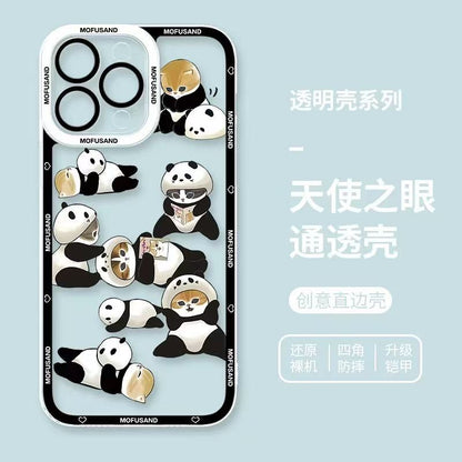 Japanese Cartoon Mofusand | Panda Mofusand - Phone Case Samsung Galaxy S25 S24 S23 S22 S21 FE Ultra Edge