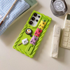 かわいい動物 | スマホバーハンドルとスタンド付きキャンディグミベア - スマホケース Samsung Galaxy S25 S24 Plus Ultra