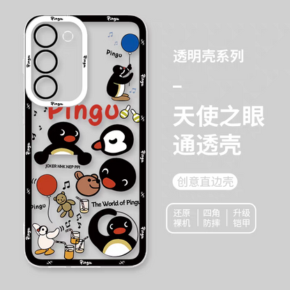Cute Cartoon Lovely Penguin | Pingu & Friends 8 Styles - Phone Case Samsung Galaxy S26 S25 S24 S23 S22 S21 FE Ultra Edge