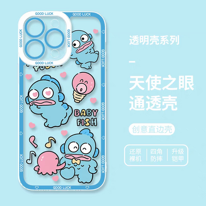 Japan Cartoon Hangyodon | Cute Baby Fish - iPhone Case PLUS SE2 XS XR X 11 12 13 14 15 16 17 Pro Promax 12mini 13mini