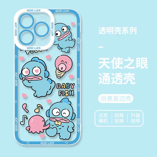 Japan Cartoon Hangyodon | Cute Baby Fish - iPhone Case PLUS SE2 XS XR X 11 12 13 14 15 16 17 Pro Promax 12mini 13mini