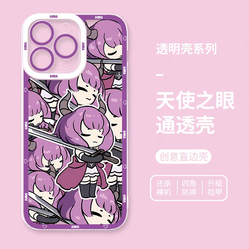 Japanese Anime FRIEREN | Aura Part1 8 Styles - iPhone Case PLUS SE2 XS XR X 11 12 13 14 15 16 16e 17 17e Pro Promax 12mini 13mini