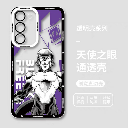 Japanese Anime Dragon Ball Comic Colour Background Version | Son Goku Vegeta Son Gohan Trunks Majin Buu Black Frieza Android 17 8 Styles - Phone Case Samsung Galaxy S26 S25 S24 S23 S22 S21 FE Ultra Edge