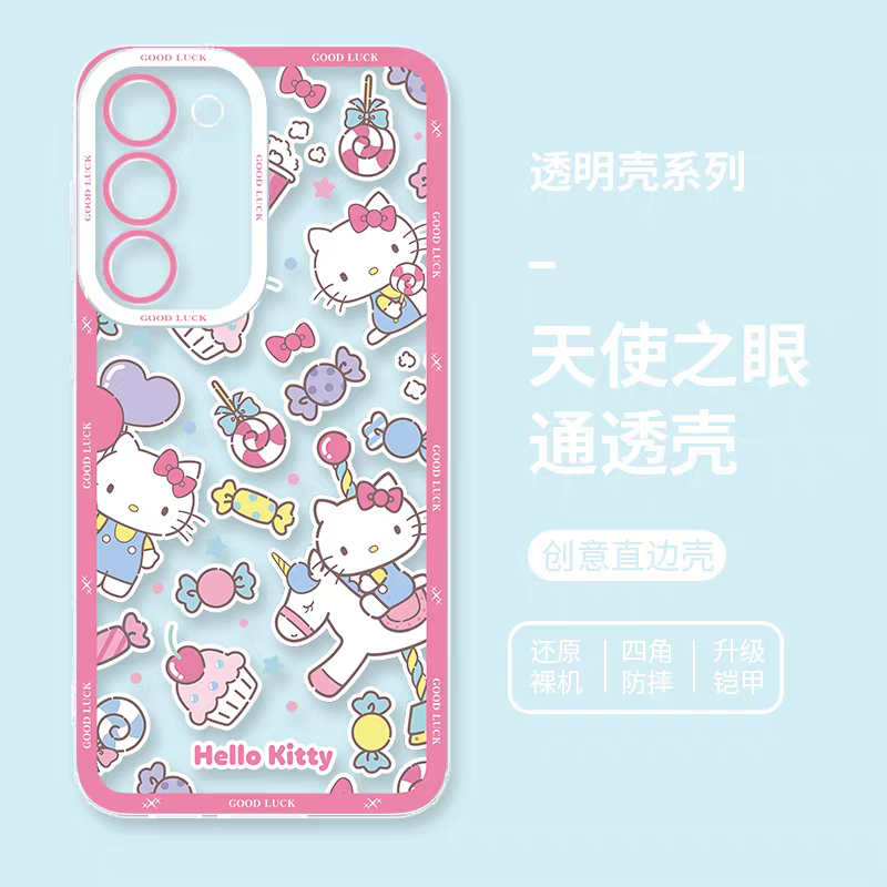 Japan Cartoon Sweets Pastel | Hello Kitty - Phone Case Samsung Galaxy S25 S24 S23 S22 S21 FE Ultra Edge
