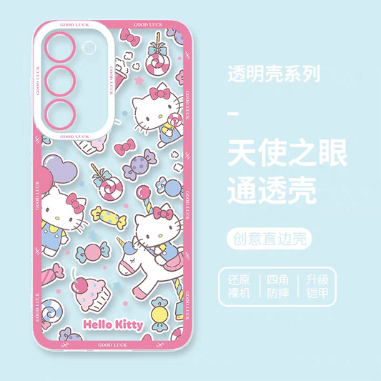 Japan Cartoon Sweets Pastel | Hello Kitty - Phone Case Samsung Galaxy S25 S24 S23 S22 S21 FE Ultra Edge
