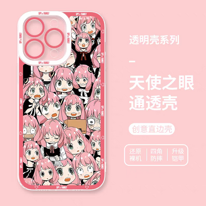 Japan Cartoon SPY Family Anya Forger | Full Screen - iPhone Case PLUS SE2 XS XR X 11 12 13 14 15 16 17 Pro Promax 12mini 13mini