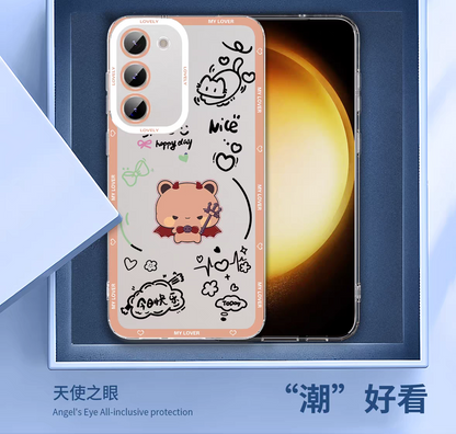 Lovely Bubu and Dudu Panda | Daily and Cute Couple 8 Styles - Phone Case Samsung Galaxy S26 S25 S24 S23 S22 S21 FE Ultra Edge