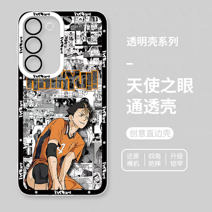 Japanese Anime Haikyu!! Comic with Anime Style | Nishinoya Yu - Phone Case Samsung Galaxy S25 S24 S23 S22 S21 FE Ultra Edge